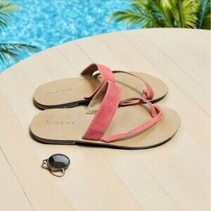 M.Gemi The Medio Fuchsia Suede Sandals Size EU 42/US 11
